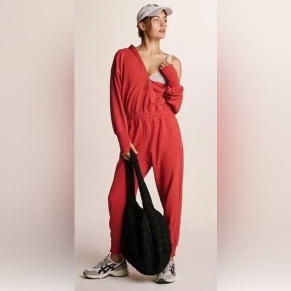 Free People Red Jumpsuit - Picture 7 of 7